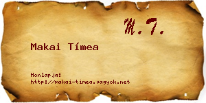 Makai Tímea névjegykártya
