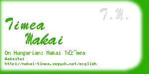 timea makai business card